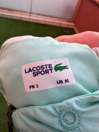 Chaqueta deportiva Lacoste verde agua