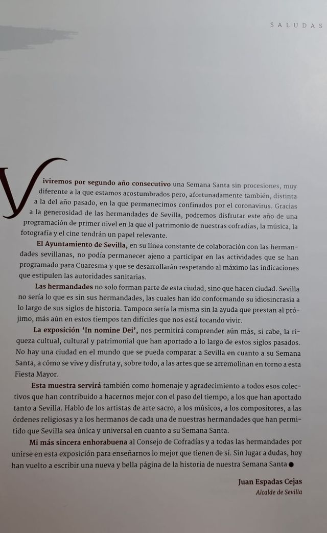 IN NOMINE DEI. SEMANA SANTA SEVILLA