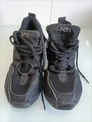 Zapatillas baile estilo capezio suela partida niña