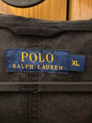 CHOLLO Chubasquero Polo Ralph Lauren Tall XL Negro