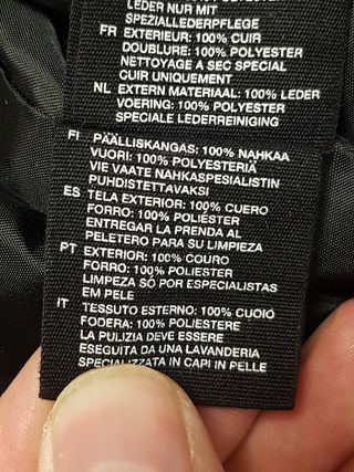 Chupa de cuero 