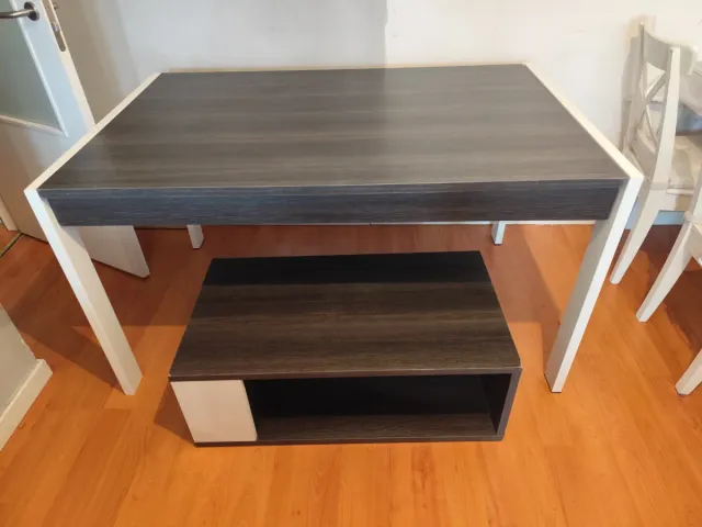 Conjunto mesas de comedor de madera