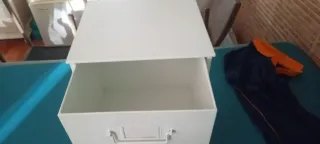 Mesilla auxiliar Metálica Ikea Blanca