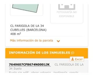 Terreno en venta en Cubelles, mas trader.
