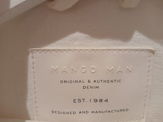 Cazadora vaquera blanca Mango