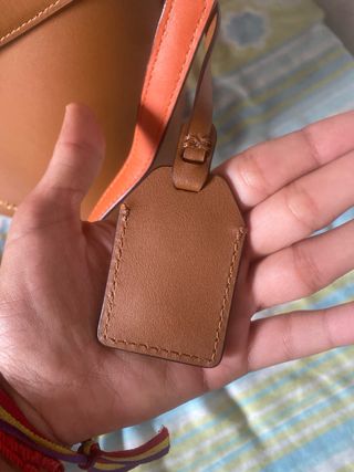 Bolso Cubo Ralph Lauren Marrón Naranja