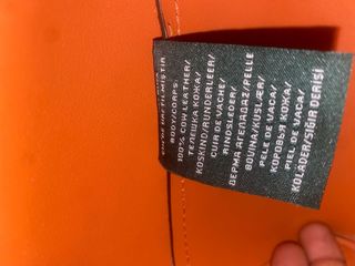 Bolso Cubo Ralph Lauren Marrón Naranja