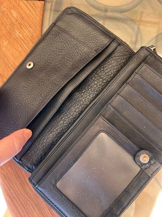 Cartera de cuero mujer cuadros patchwork