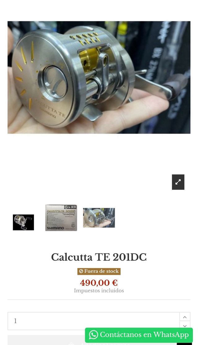 Carrete de pesca Shimano Calcutta TE