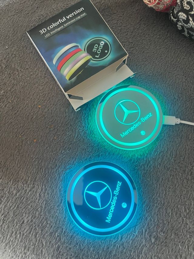 Posavasos LED Mercedes-Benz 3D
