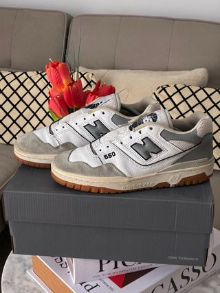 New Balance 550 Gris Blanco