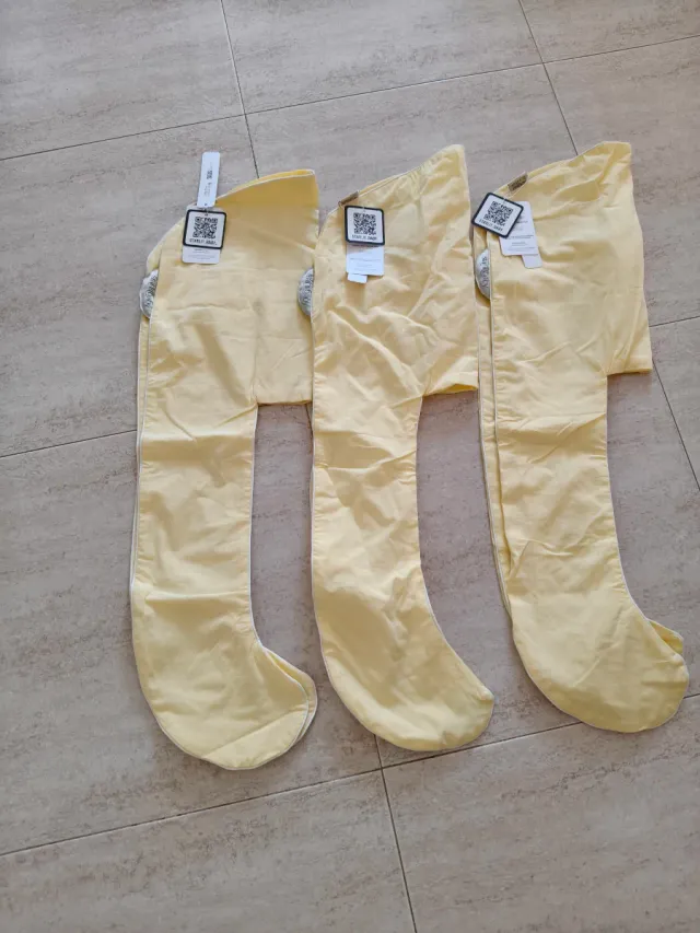 Lote 3 Fundas Almohada Lactancia Amarillas