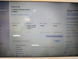 Portátil Acer negro mate y blanco de 15.6''