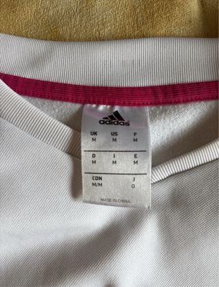 Sudadera Real Madrid Adidas Blanca y Rosa