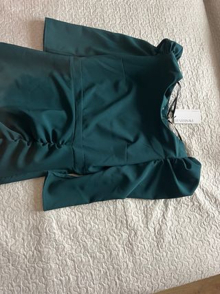 Vestido fiesta verde talla XL