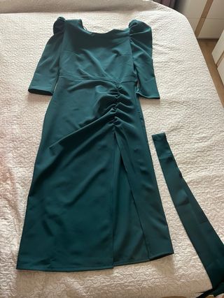 Vestido fiesta verde talla XL