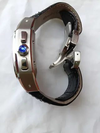 Orologio Cartier Argento e Nero