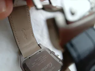 Orologio Cartier Argento e Nero