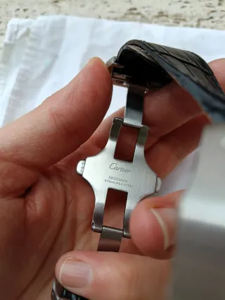 Orologio Cartier Argento e Nero