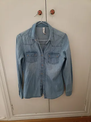Camisa vaquera Primark azul claro