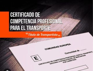 Título transportista mercancía por carretera.