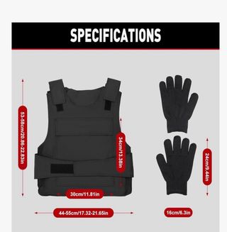 Chaleco protector KOLHGNSE negro