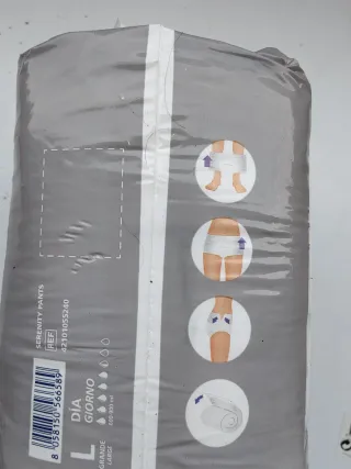 Bragas Serenity Talla L (10 unidades)