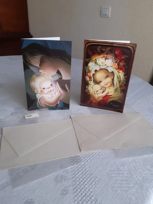 4 Postales Navideñas Ilustradas