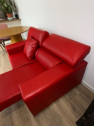 Sofá rojo 170cm