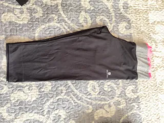 Mallas Domyos negras con detalles rosas