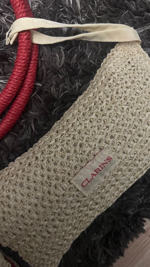 Bolso de playa Clarins + neceseres