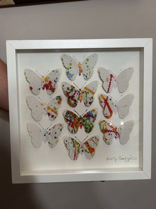 Cuadro Mariposas Papel Multicolor
