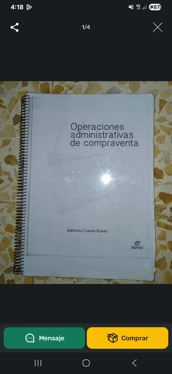 LIBRO OPERACIONES ADMINISTRATIVAS DE COMPRAVENTA 