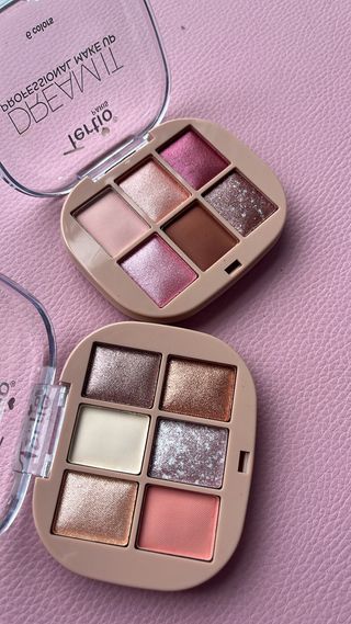Paleta Sombras O.TWO.O Dorado y Rosa