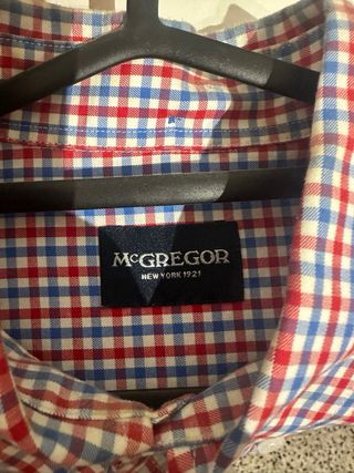 Camisa McGregor cuadros azul y rojo