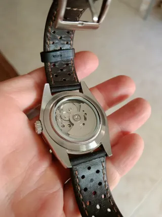 Reloj Automático Negro y Plateado