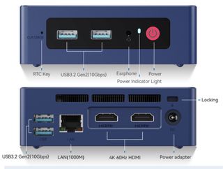Mini PC Beelink S12 16GB NVME 500GB + SSD 500GB 