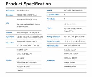 Mini PC Beelink S12 16GB NVME 500GB + SSD 500GB 