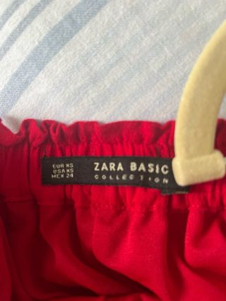 Falda larga bambula roja