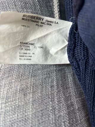 Chaqueta Burberry Punto Azul Marino