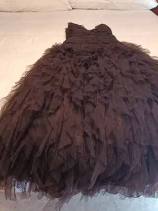 Vestido de fiesta Pronovias marrón