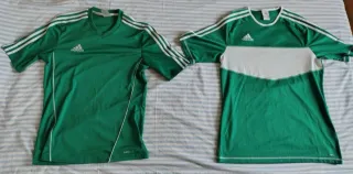 2 Maglie Adidas Verdi e Bianche