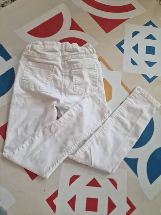 Vaqueros niña Tex blancos 9-10 años