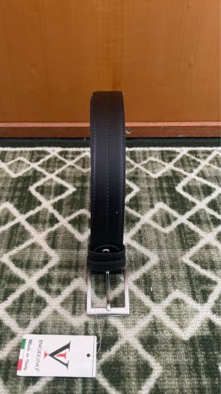 Cintura Ingegno Vera Pelle 125cm Nera