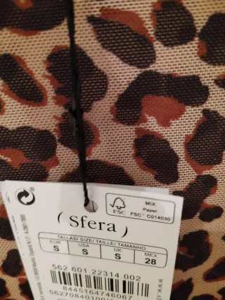 Camiseta Sfera Animal Print Malla Talla S