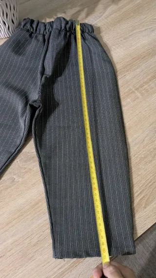 Pantalón rayas niño gris 2 años