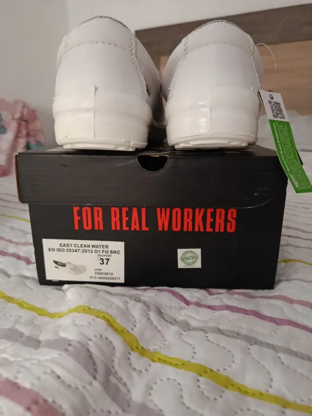 Zapatos de trabajo blancos mujer talla 37