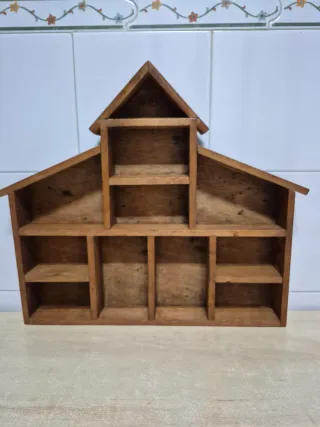 Expositor Casita madera para Dedales y Miniaturas