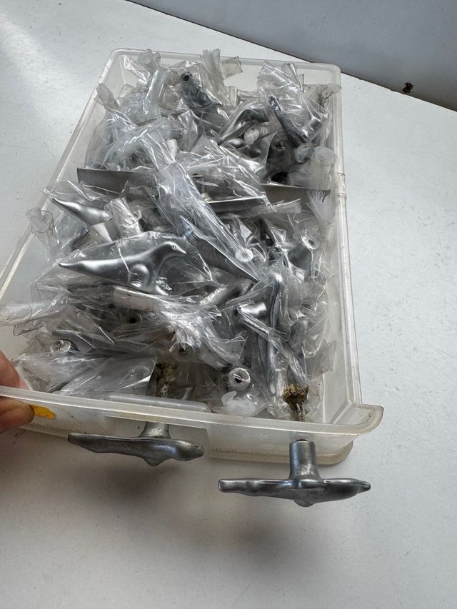 Pomos Figuras de bronce de animales marinos