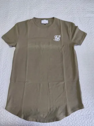 Camiseta SikSilk verde oliva talla M